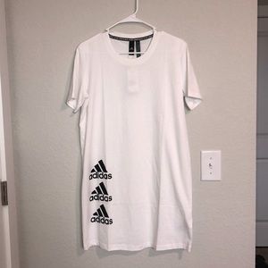 adidas Stack T Dress - White